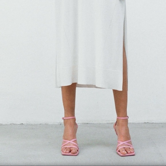 ZARA HEELED LEATHER SANDALS WITH JUTE INSOLE - Picture 13 of 15